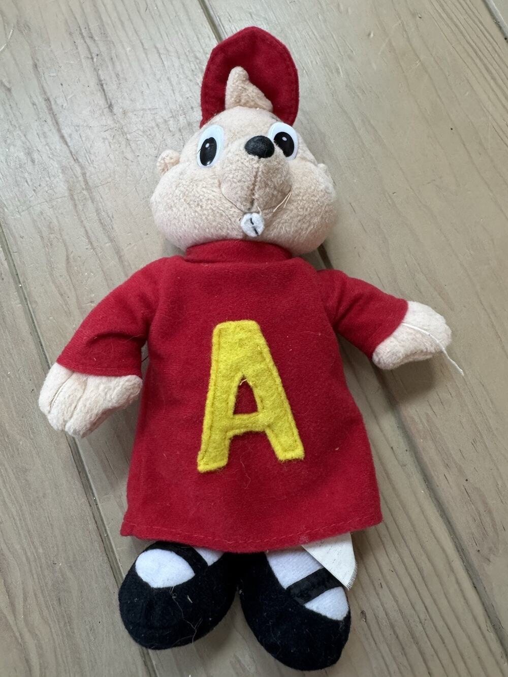 Vintage Alvin Chipmunk Plush Doll 8” Red Sweater A Alvin & The Chipmunks